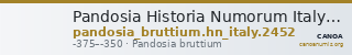 Pandosia Historia Numorum Italy 2452 — CANOA
