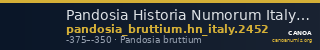 Pandosia Historia Numorum Italy 2452 — CANOA