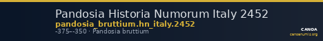 Pandosia Historia Numorum Italy 2452 — CANOA