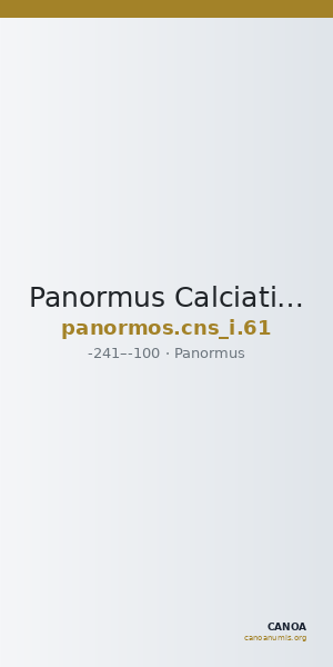 Panormus Calciati 1983 61 — CANOA