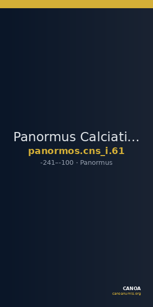 Panormus Calciati 1983 61 — CANOA