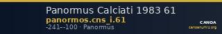 Panormus Calciati 1983 61 — CANOA