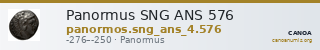 Panormus SNG ANS 576 — CANOA