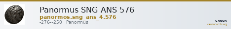 Panormus SNG ANS 576 — CANOA