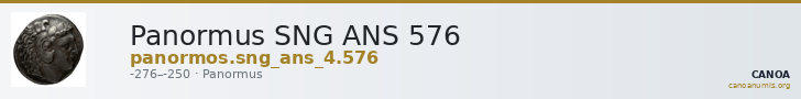 Panormus SNG ANS 576 — CANOA