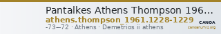 Pantalkes Athens Thompson 1961 1228-1229 — CANOA