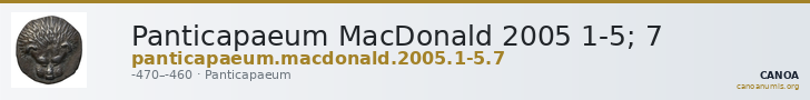 Panticapaeum MacDonald 2005 1-5; 7 — CANOA