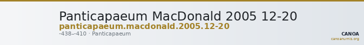 Panticapaeum MacDonald 2005 12-20 — CANOA