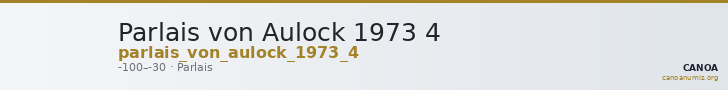 Parlais von Aulock 1973 4 — CANOA