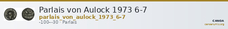 Parlais von Aulock 1973 6-7 — CANOA