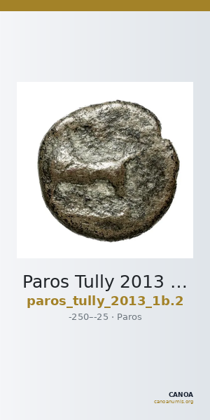 Paros Tully 2013 Chalkoi, group 2 = 1B.2 — CANOA