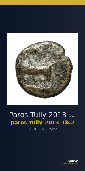 Paros Tully 2013 Chalkoi, group 2 = 1B.2 — CANOA