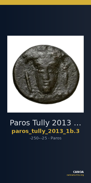 Paros Tully 2013 Chalkoi, group 3 = 1B.3 — CANOA