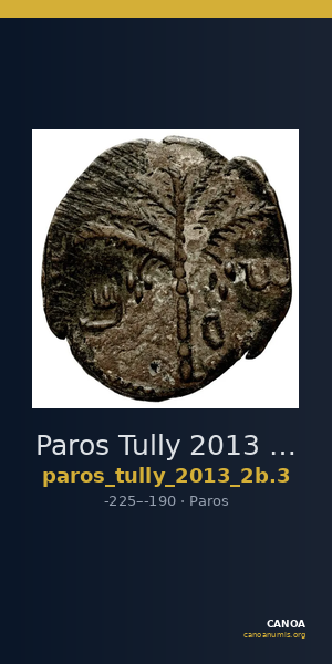 Paros Tully 2013 Dichalka, group 3 = 2B.3 — CANOA
