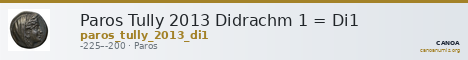 Paros Tully 2013 Didrachm 1 = Di1 — CANOA