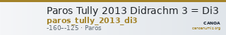 Paros Tully 2013 Didrachm 3 = Di3 — CANOA