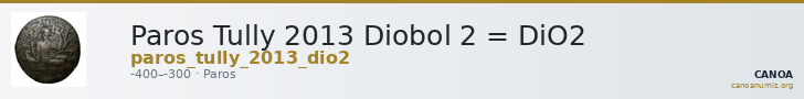 Paros Tully 2013 Diobol 2 = DiO2 — CANOA