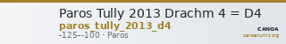 Paros Tully 2013 Drachm 4 = D4 — CANOA