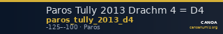 Paros Tully 2013 Drachm 4 = D4 — CANOA
