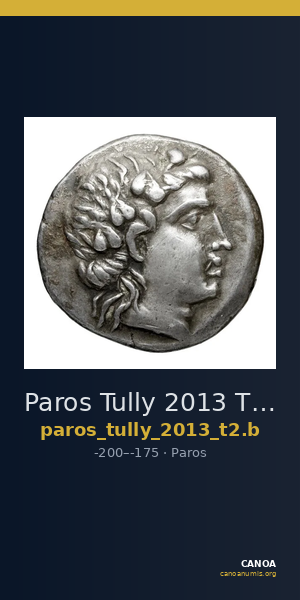 Paros Tully 2013 Tetradrachm 2A = T2.B — CANOA