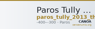 Paros Tully 2013 Trihemiobol = THO — CANOA