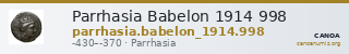 Parrhasia Babelon 1914 998 — CANOA