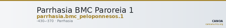 Parrhasia BMC Paroreia 1 — CANOA