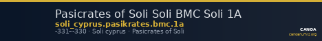 Pasicrates of Soli Soli BMC Soli 1A — CANOA