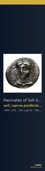 Pasicrates of Soli Soli BMC Soli Pl. xxv, 1 — CANOA