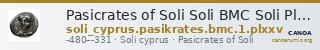 Pasicrates of Soli Soli BMC Soli Pl. xxv, 1 — CANOA