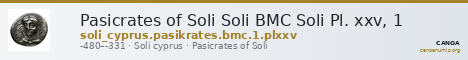 Pasicrates of Soli Soli BMC Soli Pl. xxv, 1 — CANOA