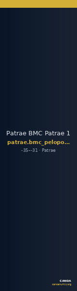 Patrae BMC Patrae 1 — CANOA