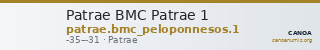 Patrae BMC Patrae 1 — CANOA