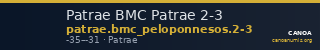 Patrae BMC Patrae 2-3 — CANOA