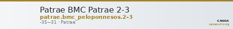 Patrae BMC Patrae 2-3 — CANOA