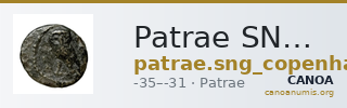 Patrae SNG Copenhagen Patrae 155 — CANOA