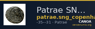 Patrae SNG Copenhagen Patrae 155 — CANOA
