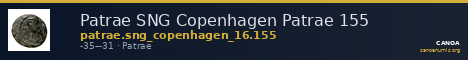Patrae SNG Copenhagen Patrae 155 — CANOA