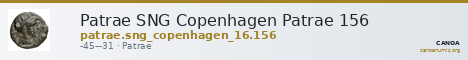 Patrae SNG Copenhagen Patrae 156 — CANOA