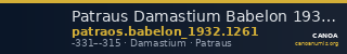 Patraus Damastium Babelon 1932 1261 — CANOA