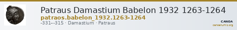 Patraus Damastium Babelon 1932 1263-1264 — CANOA