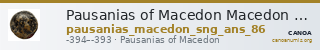 Pausanias of Macedon Macedon SNG ANS 86 — CANOA