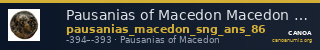 Pausanias of Macedon Macedon SNG ANS 86 — CANOA