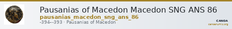 Pausanias of Macedon Macedon SNG ANS 86 — CANOA