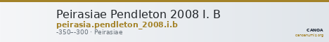 Peirasiae Pendleton 2008 I. B — CANOA