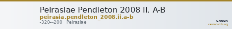 Peirasiae Pendleton 2008 II. A-B — CANOA