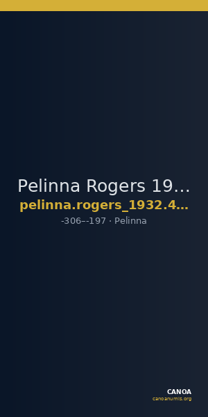 Pelinna Rogers 1932 428-9 — CANOA