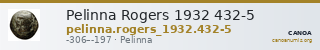 Pelinna Rogers 1932 432-5 — CANOA