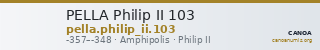 PELLA Philip II 103 — CANOA