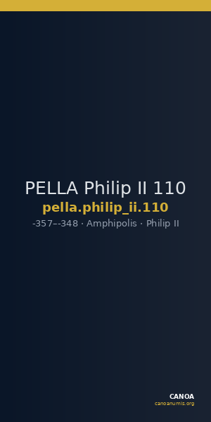 PELLA Philip II 110 — CANOA